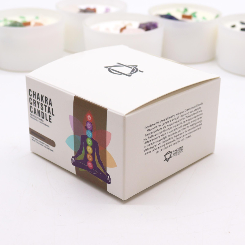 Grandes bougies en cristal Chakra - Seven Chakra