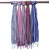 Foulards indiens bohèmes - 50 x 180 cm - Violets aléatoires