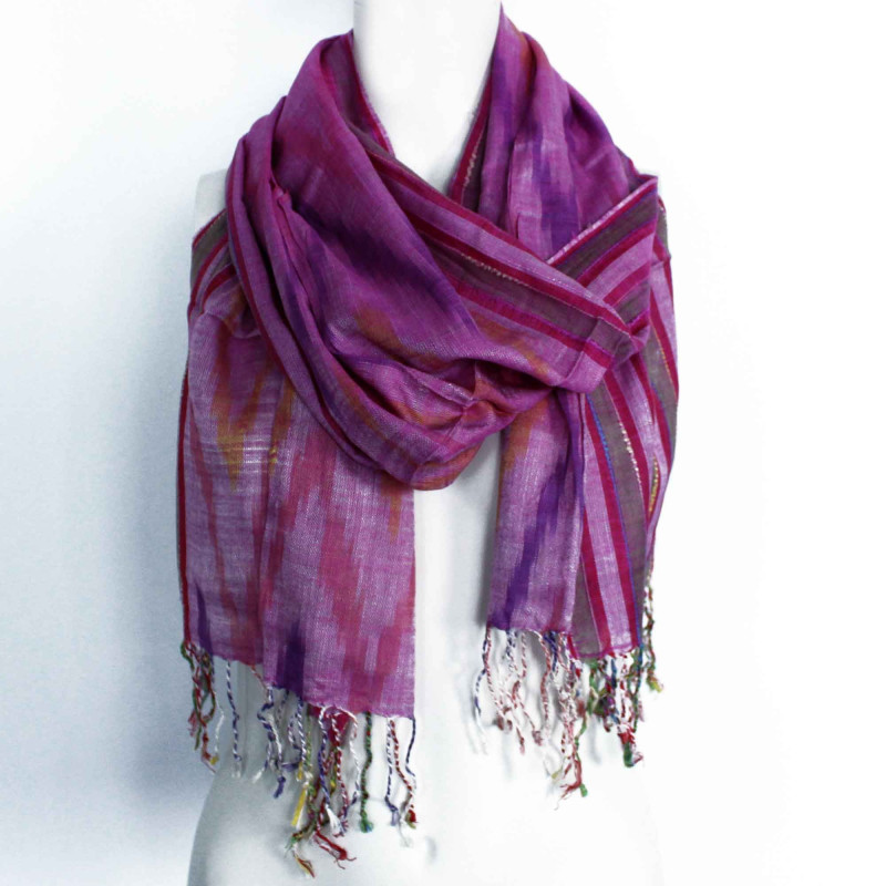 Foulards indiens bohèmes - 50 x 180 cm - Bleus aléatoires
