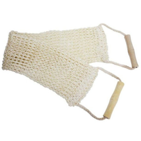 Gommage du dos en jute naturel