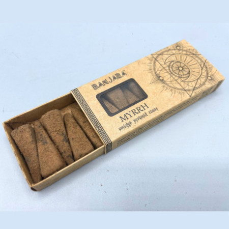 Cônes pyramidaux pour fumigation Banjara - Myrrhe