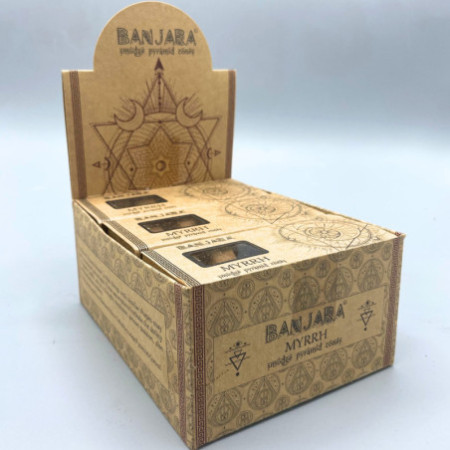 Cônes pyramidaux pour fumigation Banjara - Myrrhe