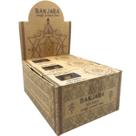 Cônes pyramidaux pour fumigation Banjara - Myrrhe
