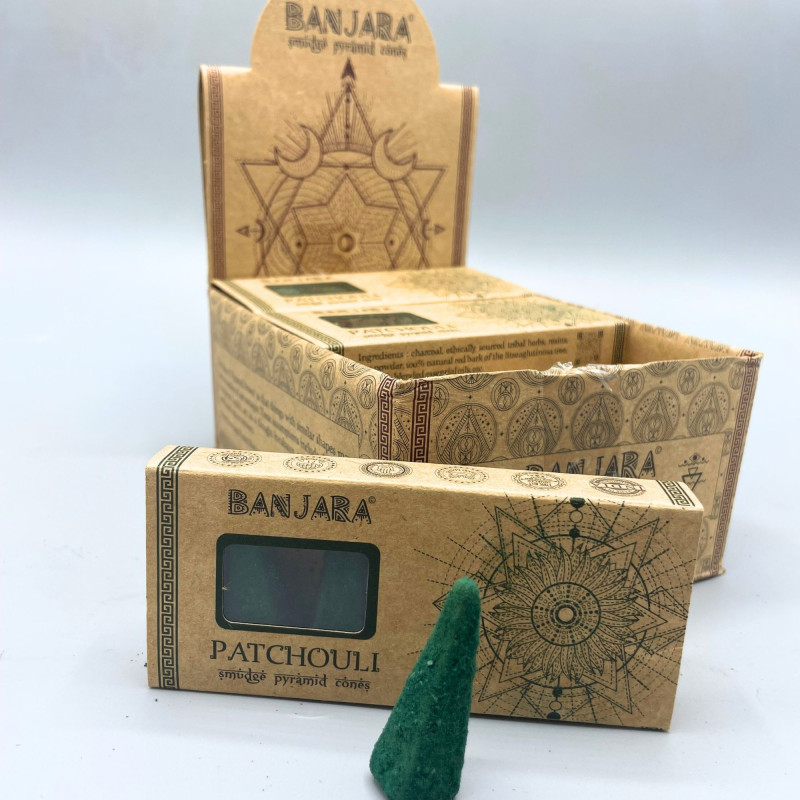 Cônes pyramidaux Banjara Smudge - Patchouli