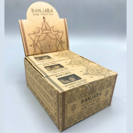 Cônes pyramidaux pour fumigation Banjara - Sauge blanche