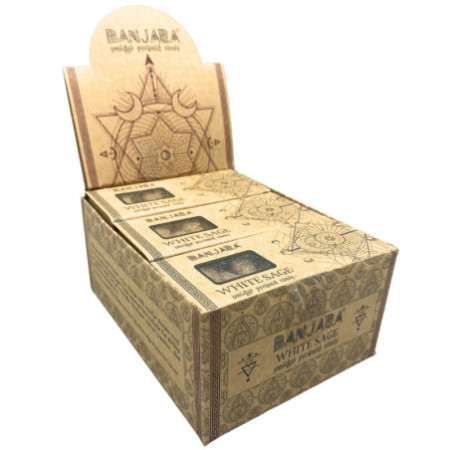 Cônes pyramidaux pour fumigation Banjara - Sauge blanche