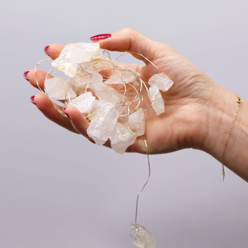 Lumières d'enchantement de pierres précieuses - Quartz de roche