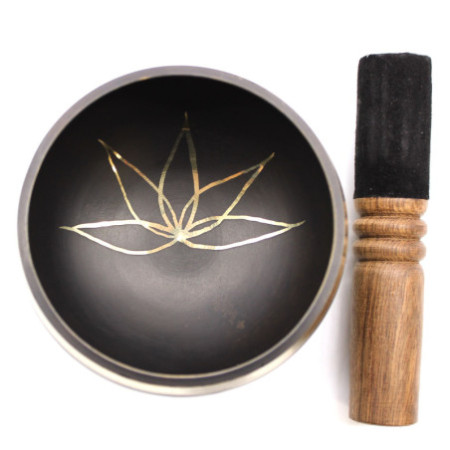 Ensemble de bols chantants en forme de fleur de lotus