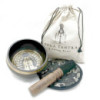 Coffret cadeau de bols chantants gravés et battus à la main - 14 cm - Yogi