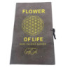 Ensemble porte-encens en corde et support plaqué argent - Fleur de vie