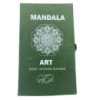 Ensemble porte-encens en corde et support plaqué argent - Fleur de mandala