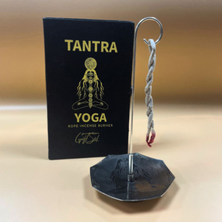 Ensemble de porte-encens en corde et plaqué argent - Sept chakras
