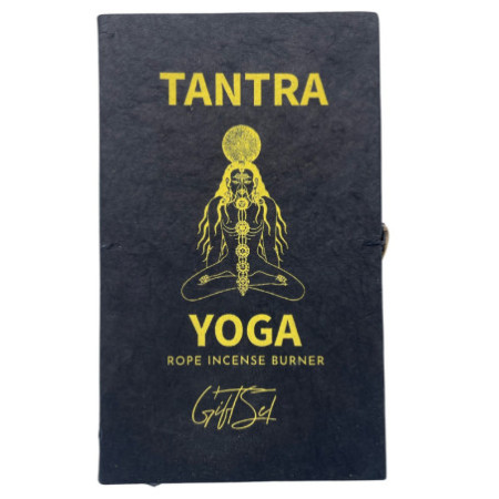 Ensemble de porte-encens en corde et plaqué argent - Sept chakras