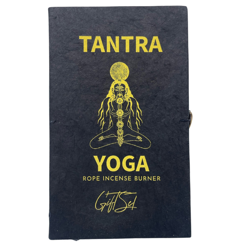 Ensemble de porte-encens en corde et plaqué argent - Sept chakras