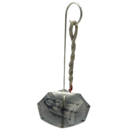 Ensemble de porte-encens en corde et plaqué argent - Sept chakras
