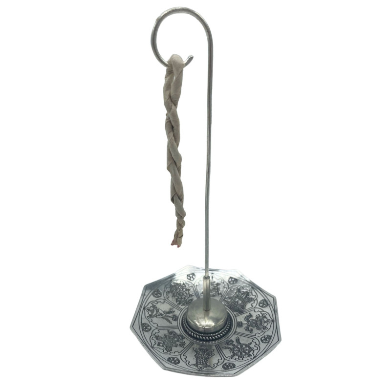 Ensemble de porte-encens en corde et plaqué argent - Astamangal
