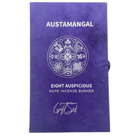Ensemble de porte-encens en corde et plaqué argent - Astamangal