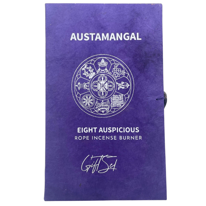 Ensemble de porte-encens en corde et plaqué argent - Astamangal