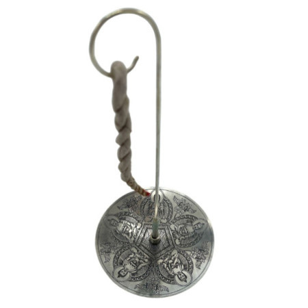 Ensemble porte-encens en corde et support plaqué argent - Pancha Buddha