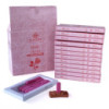 Lot de 15 briques d'encens naturelles et brûleur - Bois de rose