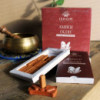 Lot de 15 briques d'encens naturel et brûleur - Bois d'ambre