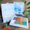 Coffret de 70 briques d'encens et brûleur - Far West