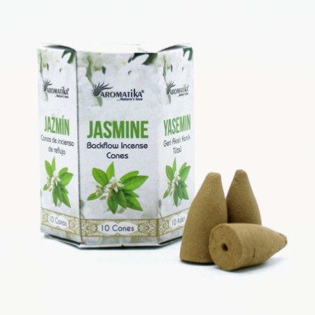 Lot de 10 encens Masala Backflow - Jasmin