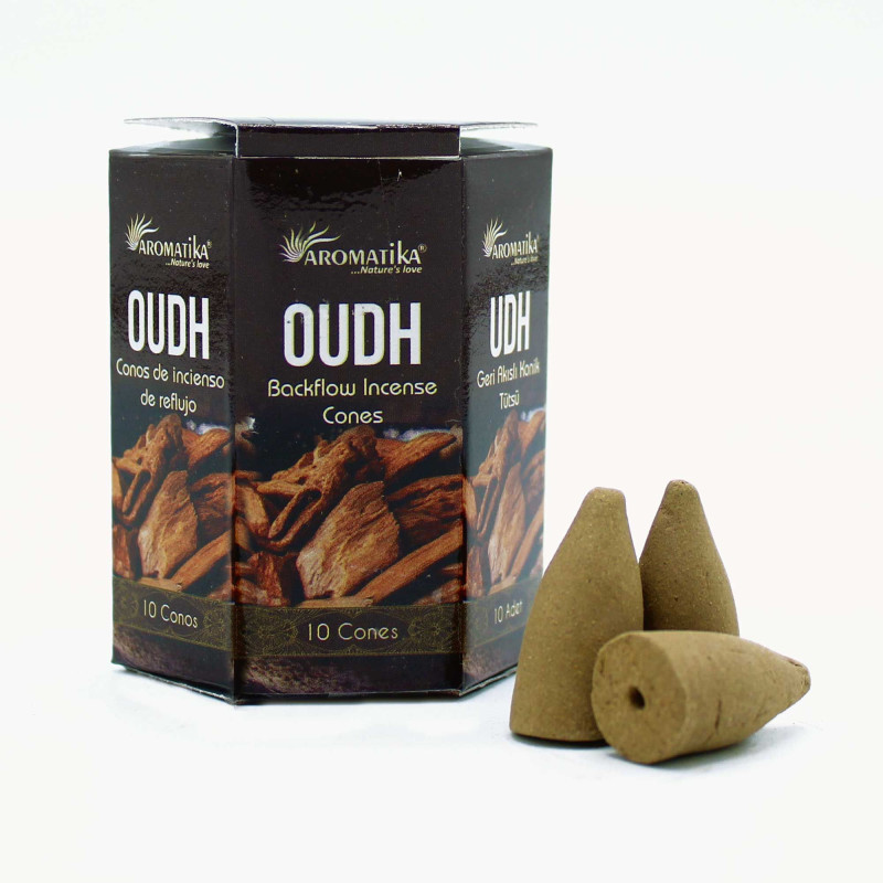 Lot de 10 encens Masala Backflow - Oudh