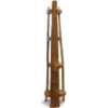 Meuble d'angle en teck naturel 4 étagères - hauteur 135 cm