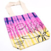 Sac en coton Tye-Dye (6oz) - 38x42x12cm - Lotus Buddha - Multicolore - Poignée naturelle