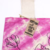 Sac en coton Tye-Dye (6oz) - 38x42x12cm - Coquillage - Bleu/Vert - Poignée verte