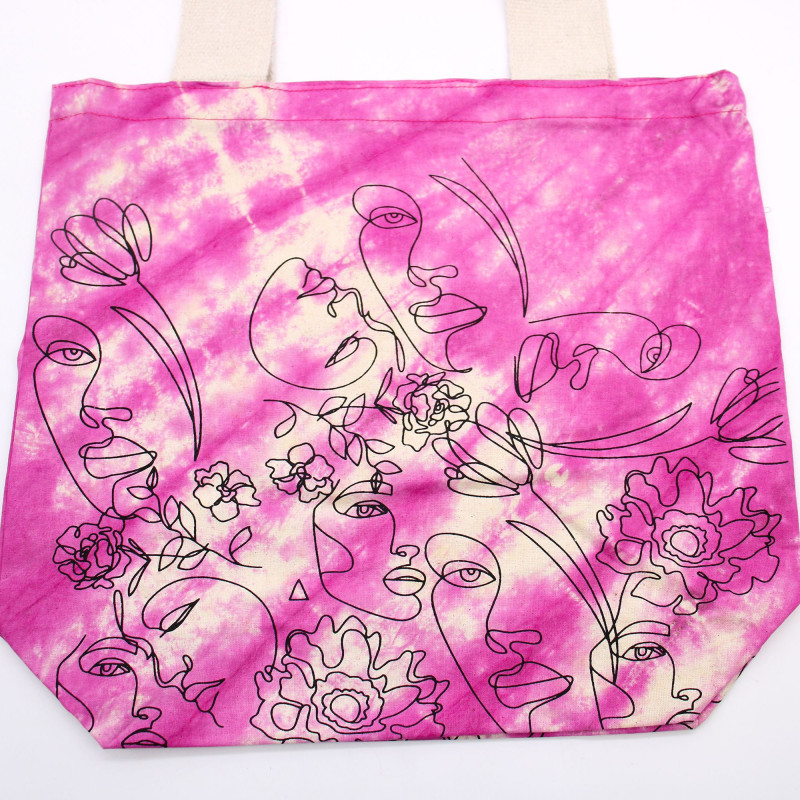 Sac en coton Tye-Dye (170 g) - 38 x 42 x 12 cm - Pretty Face - Magento - Poignée naturelle