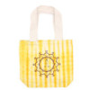 Sac en coton Tye-Dye (170 g) - 38 x 42 x 12 cm - Mains Namasté - Jaune - Poignée naturelle