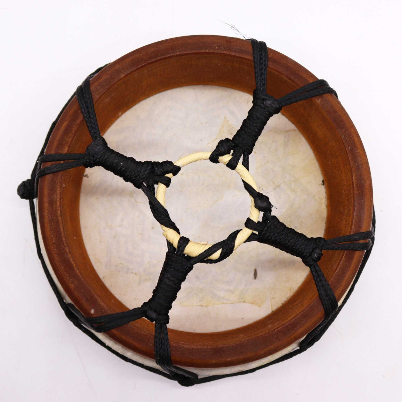 Tambour chamanique Mandala avec baguettes - 20 cm