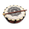 Tambour chamanique Mandala avec baguettes - 20 cm