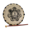 Tambour chamanique Chakra avec baguettes - 25 cm