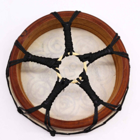 Tambour chamanique Chakra avec baguettes - 25 cm
