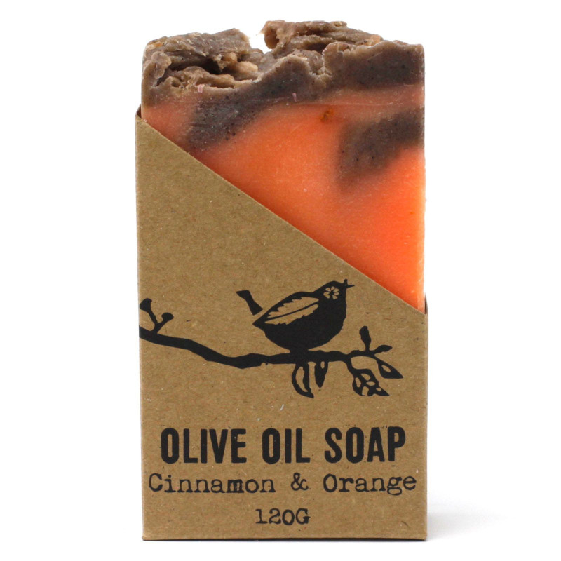 Savon à l'huile d'olive pure cannelle et orange - 120 g