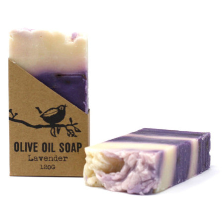 Savon à l'huile d'olive pure à la lavande - 120 g