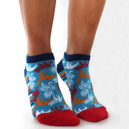 Chaussettes basses en bambou Hop Hare M/L (41-46) - Om et Evil Eye