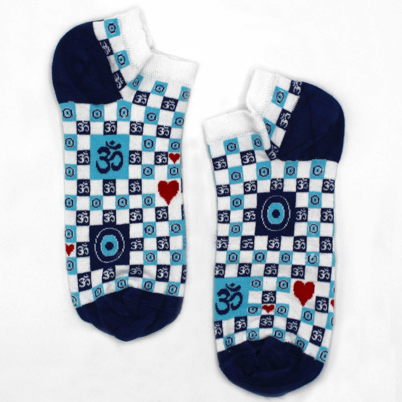 Chaussettes basses en bambou Hop Hare M/L (41-46) - Om et Evil Eye