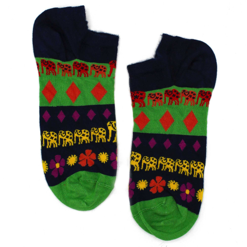 Chaussettes basses en bambou Hop Hare M/L (41-46) - Lucky Elephant