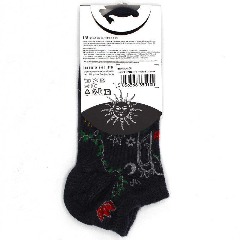 Chaussettes basses en bambou Hop Hare M/L (41-46) - Hamsa