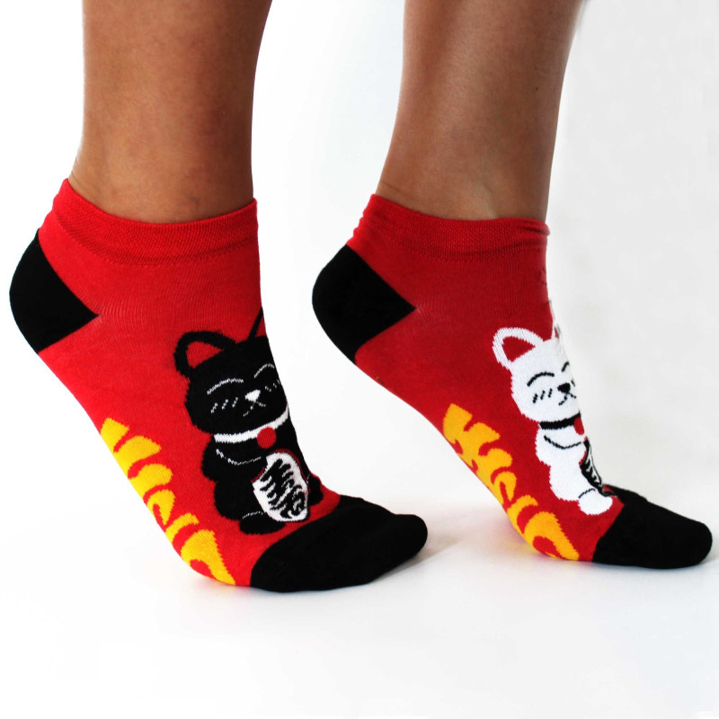 Chaussettes basses en bambou Hop Hare M/L (41-46) - Lucky Cat
