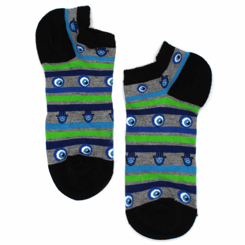 Chaussettes basses en bambou Hop Hare M/L (41-46) - Evil Eye & Hamsa