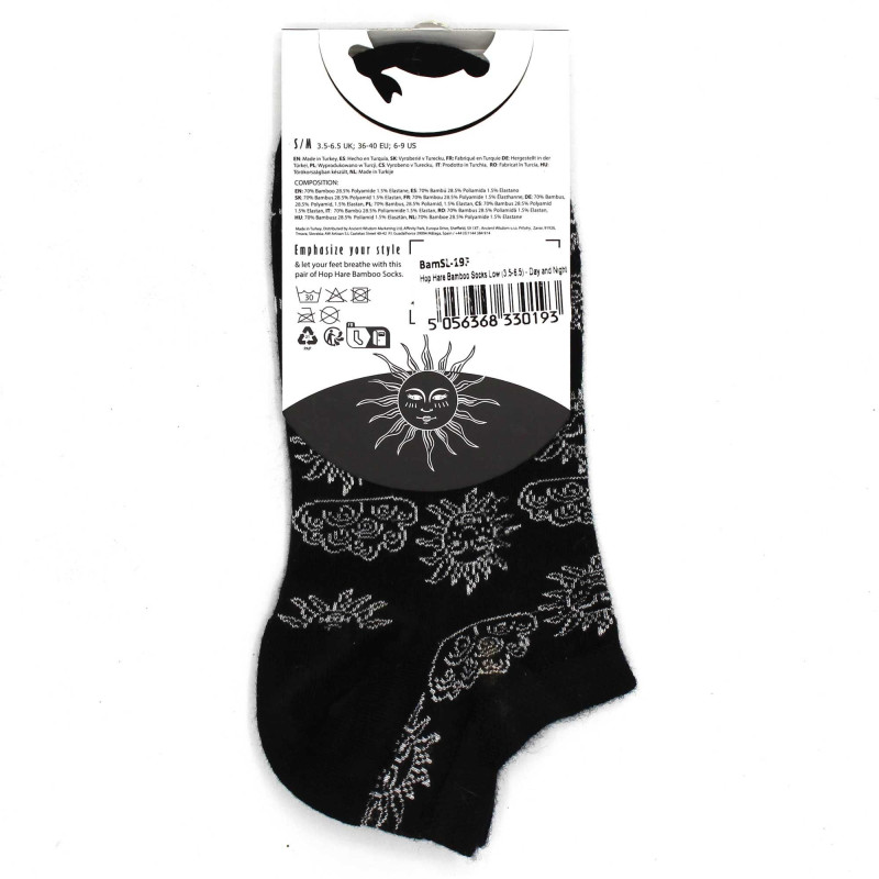 Chaussettes basses en bambou Hop Hare M/L (41-46) - Jour et nuit