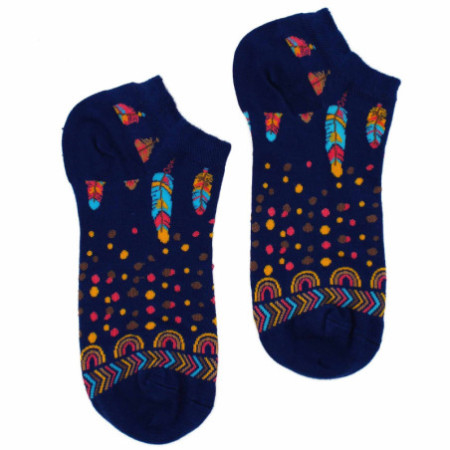 Chaussettes basses en bambou Hop Hare S/M (36-40) - Plumes indiennes