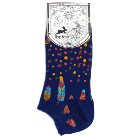 Chaussettes basses en bambou Hop Hare S/M (36-40) - Plumes indiennes