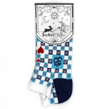 Chaussettes basses en bambou Hop Hare S/M (36-40) - Om et Evil Eye
