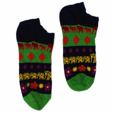 Chaussettes basses en bambou Hop Hare S/M (36-40) - Lucky Elephant
